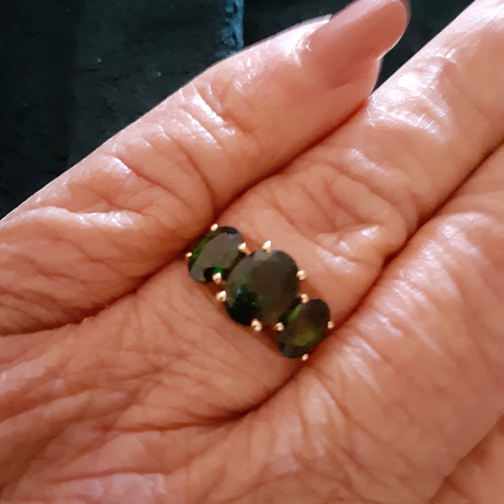 3-Stone Russian Chrome Ring